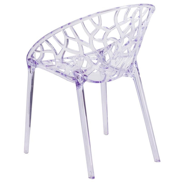 Flash Furniture Specter Series Transparent Stacking Side Chair - FH-156-APC-GG