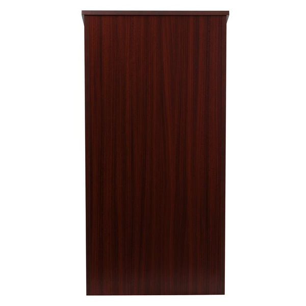 Flash Furniture Stand-Up Wood Lectern in Mahogany - MT-M8830-LECT-MAH-GG