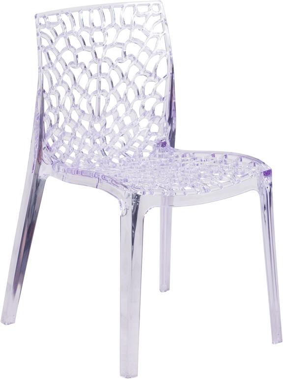 Flash Furniture Vision Series Transparent Stacking Side Chair - FH-161-APC-GG