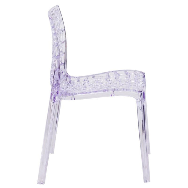 Flash Furniture Vision Series Transparent Stacking Side Chair - FH-161-APC-GG