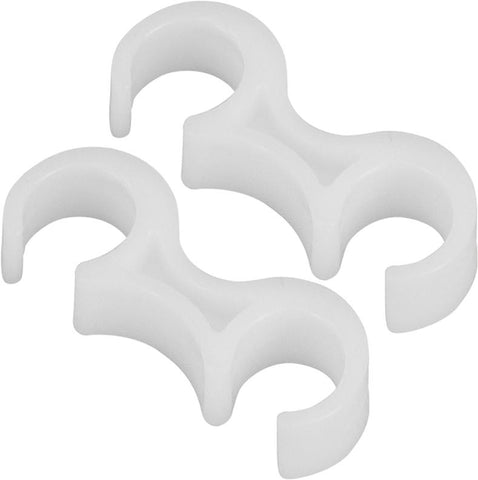 Flash Furniture White Plastic Ganging Clips - Set of 2 - LE-3-WHITE-GANG-GG