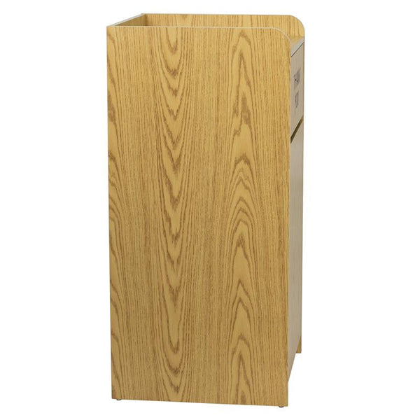 Flash Furniture Wood Tray Top Receptacle in Oak - MT-M8520-TRA-OAK-GG