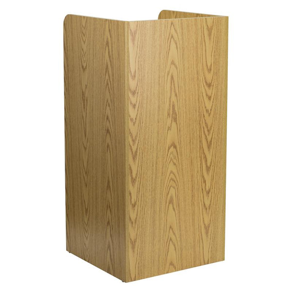 Flash Furniture Wood Tray Top Receptacle in Oak - MT-M8520-TRA-OAK-GG