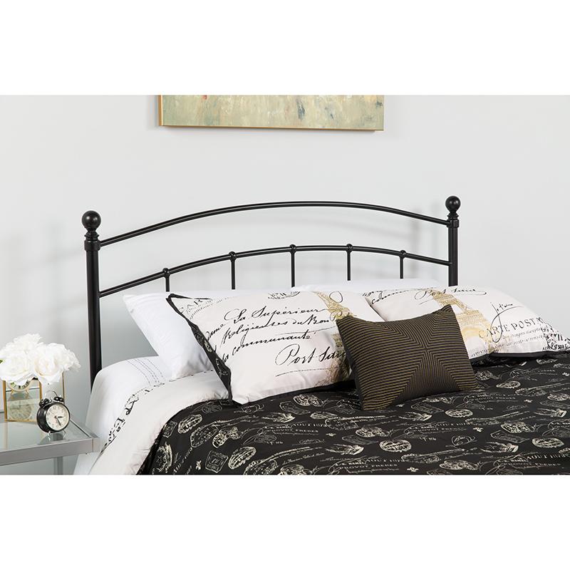 Flash Furniture Woodstock Decorative Black Metal King Size Headboard - HG-HB1706-K-GG