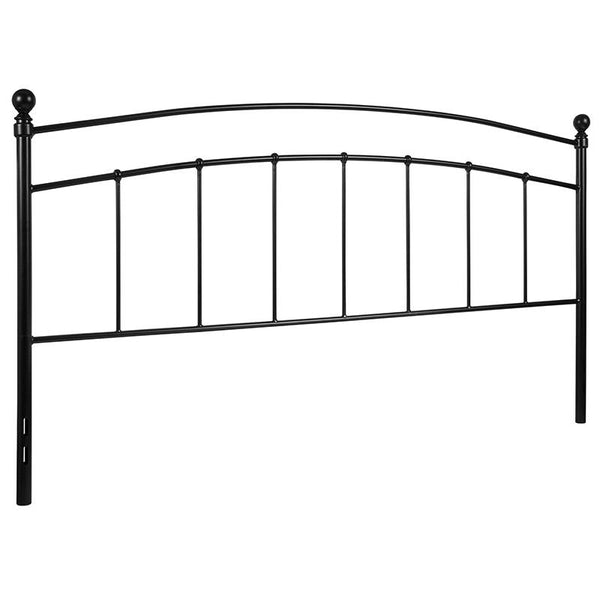 Flash Furniture Woodstock Decorative Black Metal King Size Headboard - HG-HB1706-K-GG