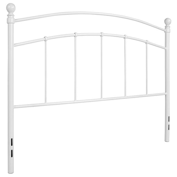 Flash Furniture Woodstock Decorative White Metal Queen Size Headboard - HG-HB1706-WH-Q-GG