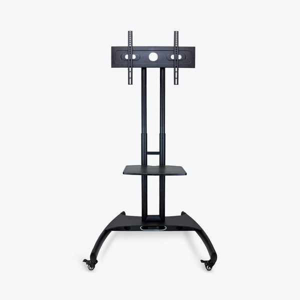 Luxor Adjustable Height TV Stand w/ Accessory Shelf 32.75"W x 28.75"D x 46.5" to 62.5"H (Black) - FP2500