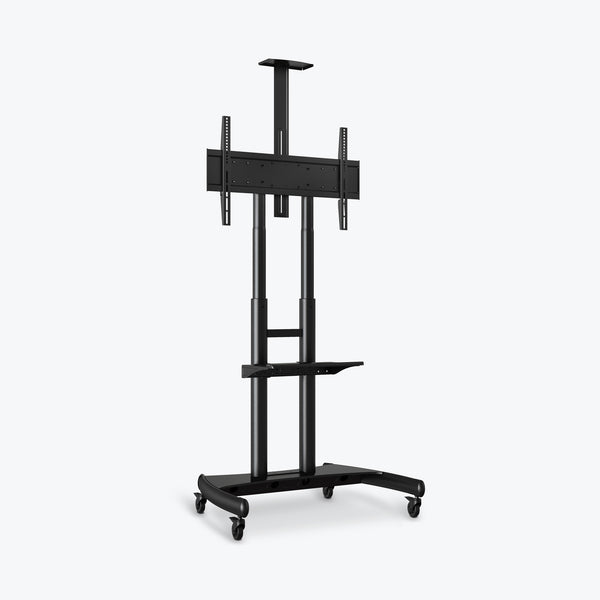 Luxor Large Adjustable Height TV Stand 39.25"W x 28.25"D x 48" to 65"H (Black) - FP4000