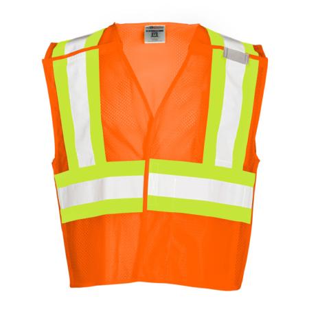 ML Kishigo Class 2 Contrasting Mesh Breakaway Vest Small (Orange) - 1176S