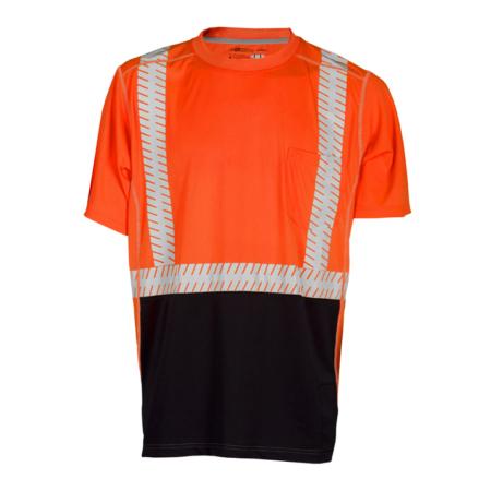 ML Kishigo Class 2 T-Shirts Premium Brilliant Series High Performance Class 2 T-Shirt - 3XLarge - Orange - 91613
