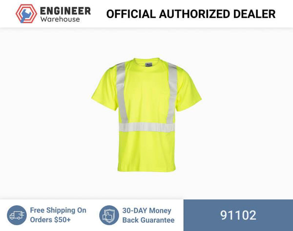 ML Kishigo Class 2 T-Shirts Short Sleeve Class 2 T-Shirt - Economy - 2XLarge - Lime - 91102