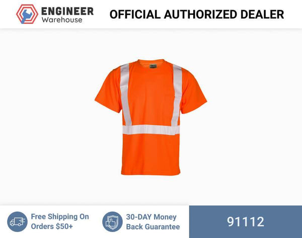 ML Kishigo Class 2 T-Shirts Short Sleeve Class 2 T-Shirt - Economy - 2XLarge - Orange - 91112