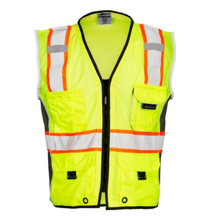 ML Kishigo Premium Black Series Class 2 Heavy-Duty Vest 2XLarge (Lime) - 15132