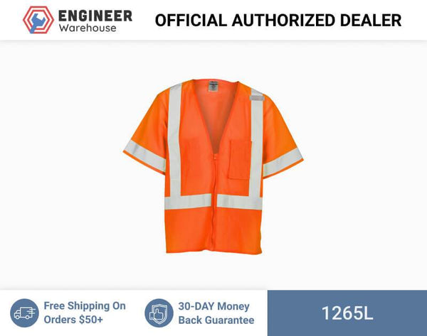 ML Kishigo Class 3 Economy All Mesh Vest Large (Orange) - 1265L