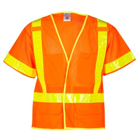 ML Kishigo Class 3 Vests Oralite Mesh Vest - 3XLarge - Orange - 1202A3