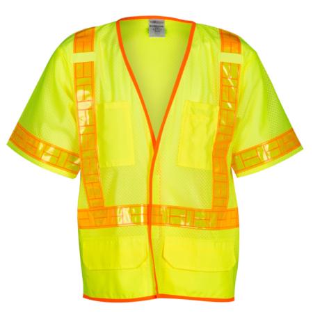 ML Kishigo Class 3 Vests Oralite Mesh Vest - XLarge - Lime - 1201AX