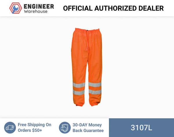 ML Kishigo Class E Pants Mesh Pants - Ultra-Cool - Economy - Large-xLarge - Orange - 3107l