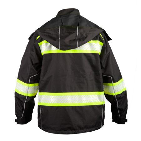 ML Kishigo Enhanced Visibility Premium Jacket Large (Black/Lime) - B300L