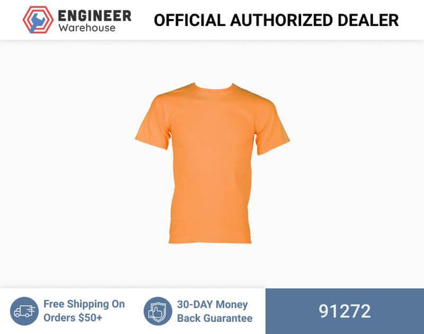 ML Kishigo Non-ANSI T-Shirts 100% Cotton T-Shirt - Short Sleeve - 2XLarge - Orange w/ pocket - 91272