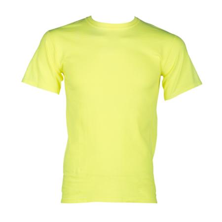 ML Kishigo Non-ANSI T-Shirts 100% Cotton T-Shirt - Short Sleeve - 4XLarge - Lime - 91284