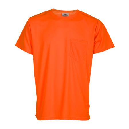 ML Kishigo Non-ANSI T-Shirts Microfiber Short Sleeve T-Shirt - Economy - Large - Orange - 9125L