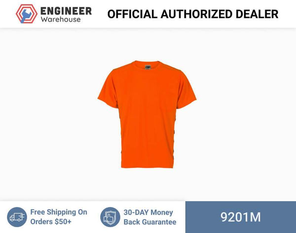 ML Kishigo Non-ANSI T-Shirts Premium Black Series High Vis T-Shirt - Medium - Orange - 9201M