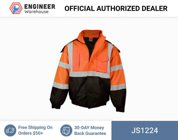 ML Kishigo Outerwear Economy Bomber Jacket - 4XLarge - Orange - JS1224