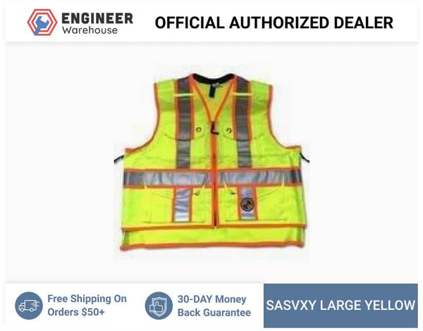Safety Apparel X-Back Summer Vest Large (Power Yellow) - SVXY LARGE YELLOW