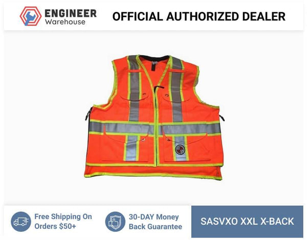 Safety Apparel X-Back Summer Vest XXL (Safety Orange) - SVXO XXL X-BACK