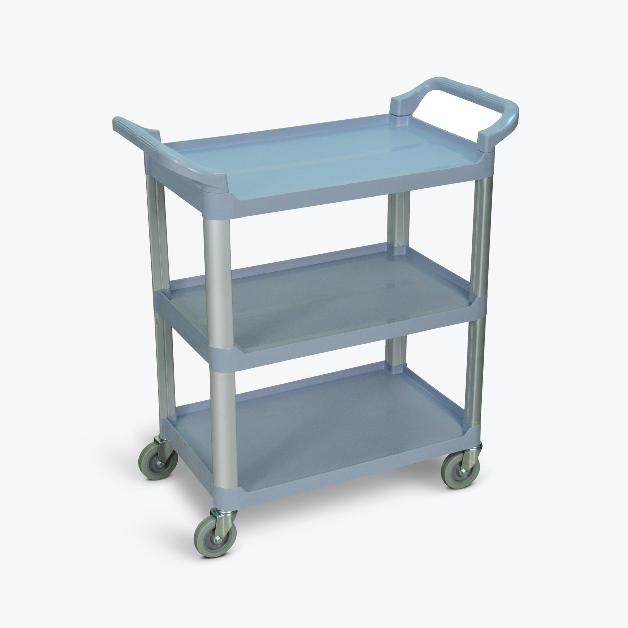 Luxor 3-Shelf Serving Cart 33.5"W x 16.75"D x 36.75"H (Gray) - SC12-G