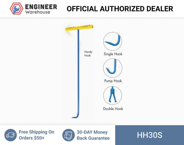T&T Tools 30" 1/2" Heavy-Duty Steel Handy Hook (Single End) - HH30S