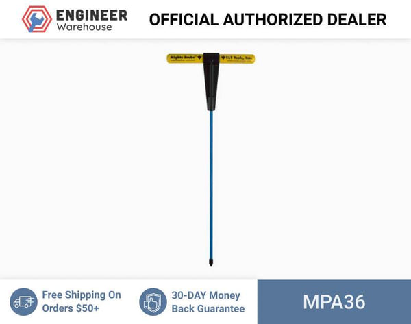 T&T Tools 36" Insulated Soil Probe with 3/8" Round Rod - MPA36