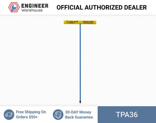 T&T Tools 36" Smart Stick Standard Soil Probe, 3/8" Round Rod - TPA36